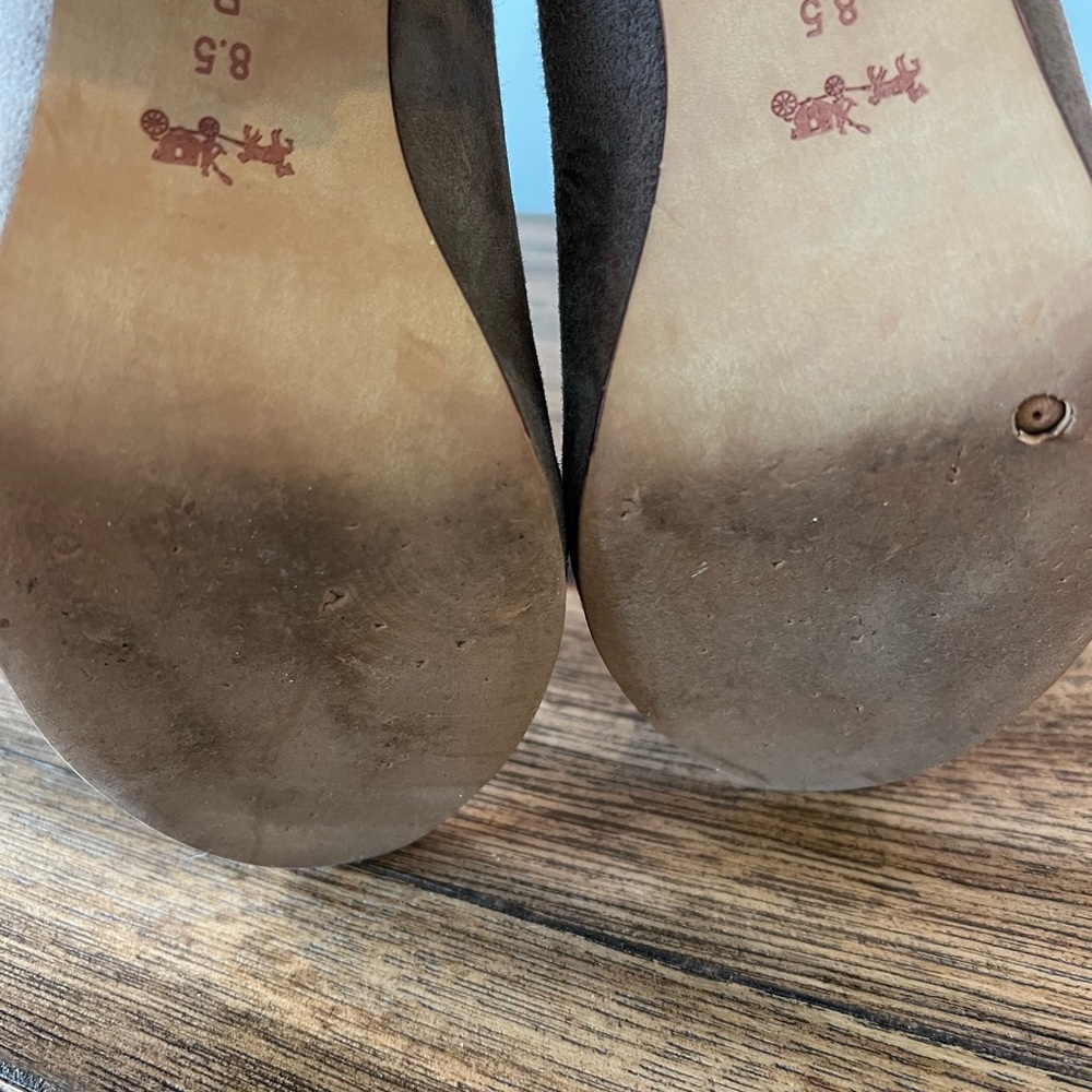 Coach Tan Suede Ankle Booties - Picture 5 of 7